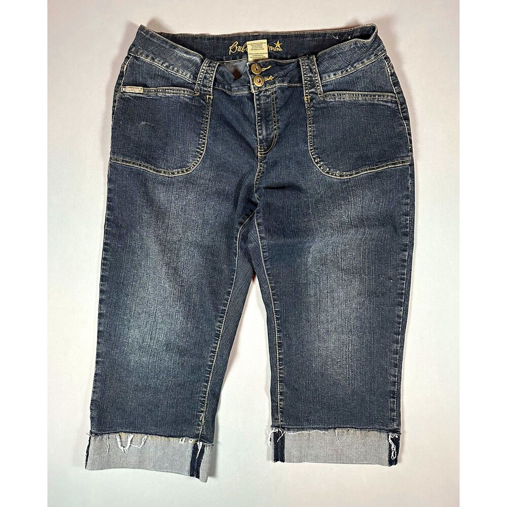 Bubblegum Capri Jeans Size 20 Dark Wash Cuffed Crop Plus Stretch Y2K